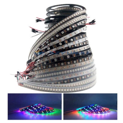 WS2812B 5050 RGB LED Strip 30/60/144LEDs/M Individual Addressable IC 5V LED Tape - Image 1 of 4