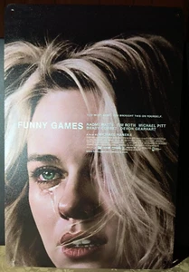 FUNNY GAMES Tin Sign 8x12 Poster Art Horror Michael Haneke Naomi Watts - Picture 1 of 2