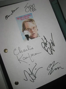 Synecdoche, Nueva York Firmado Guión X6 Kaufman Philip Seymour Hoffman reimpreso - Imagen 1 de 1