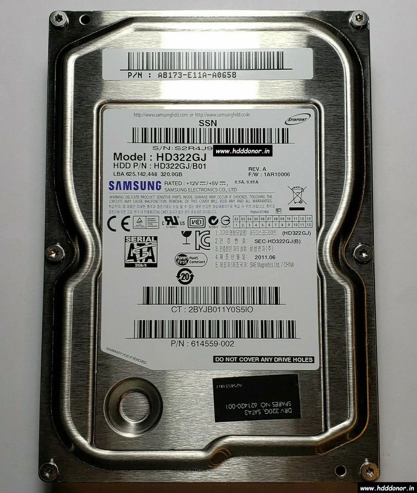 Samsung HD322GJ/B01 320GB SATA Desktop 3.5" 614559-002 - Image 1 of 1