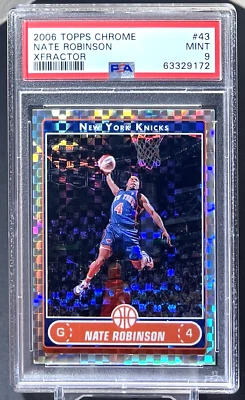 ( /10 ) Nate Robinson 2006-07 Topps Chrome #43 Spud Webb Dunk X-Fractor Knicks - Image 1 of 3