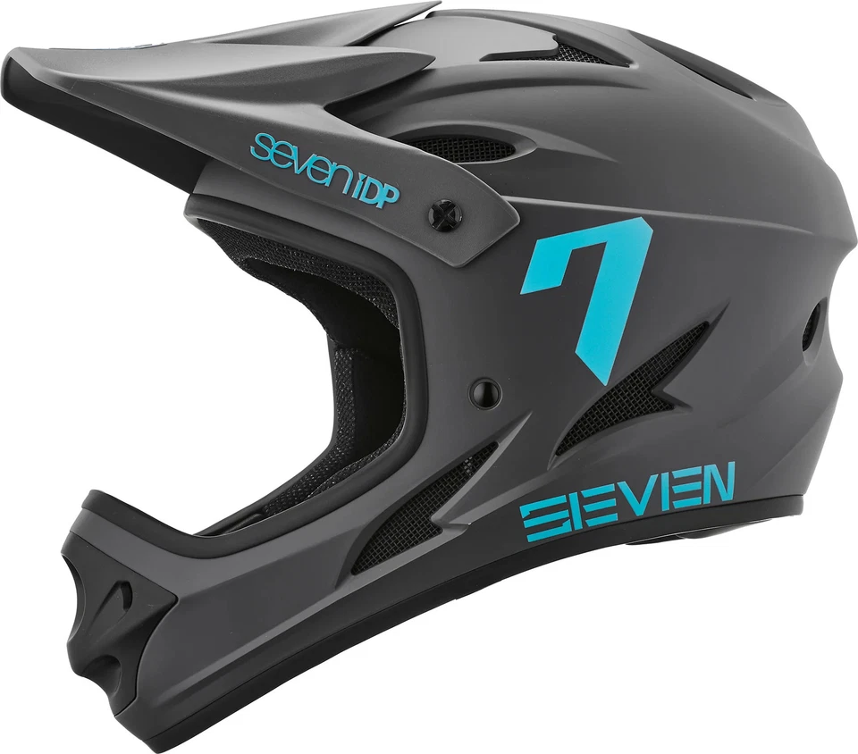 Casco de ciclismo de cara completa 7iDP M1 gris protección para paseos en bicicleta ciclismo ligero Foto 1 de 4