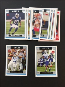 Juego de 13 cartas del equipo Topps Indianapolis Colts 2006 campeones del Super Bowl - Imagen 1 de 1