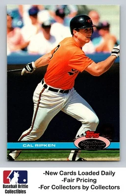 1991 Topps Stadium Club #430 Cal Ripken Jr. Baltimore Orioles Salón de la fama Foto 1 de 2