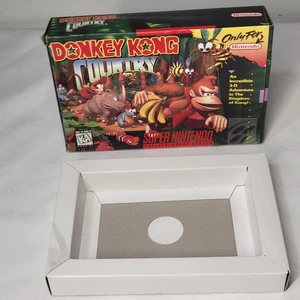 Donkey Kong Country Super Nintendo SNES Box & Tray Only NO GAME Authentic EMPTY - Picture 1 of 24