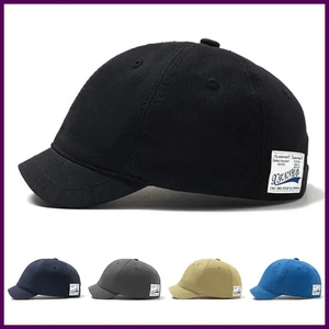 Gorra de béisbol de algodón de ala corta para hombres mujeres sombrero de papá ajustable estilo camionero baja - Imagen 1 de 41