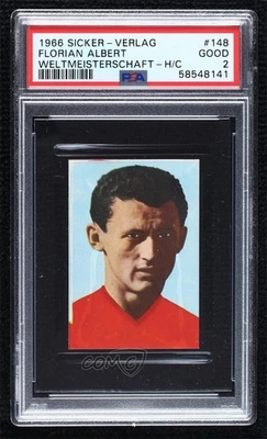 1966 Editorial Sicker Campeonato del Mundo Florian Albert #148 PSA 2 Foto 1 de 2