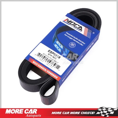 Accessory Drive Belt 8PK1865 for 2009-2011 Toyota Tundra 5.7L V8 without AC - Image 1 of 4