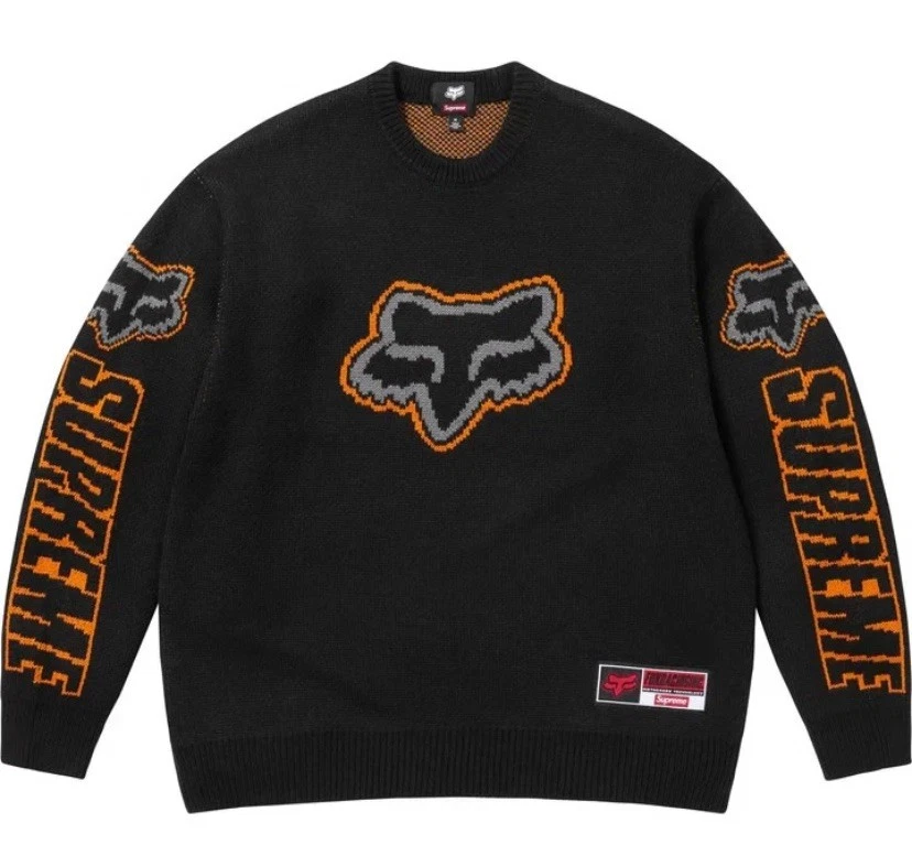 Supreme X Fox Racing Sweater Black - Image 1 of 4