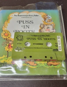 The Superscope Story Teller Presents Puss In Boots Book/Cassette 1975 READ - Picture 1 of 6