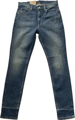 Polo Ralph Lauren Tompkins 中腰紧身牛仔裤低弹力蓝色牛仔布  — 第 1/4 张图片