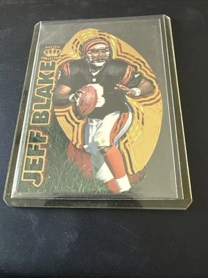 1996 Pacific Invincible Kick Starter Die Cuts Football Card #KS1 Jeff Blake  - Image 1 of 4