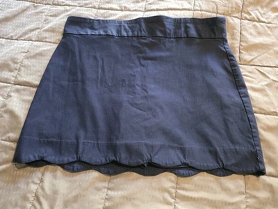 Pantalón corto Jason Maxwell azul marino festoneado para mujer talla XL Foto 1 de 4