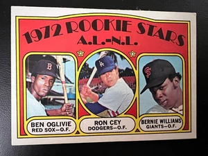 1972 Topps A.L-N.L Rookie Stars #761 Ben Oglivie Ron Cey Bernie Williams (RC) - Picture 1 of 2