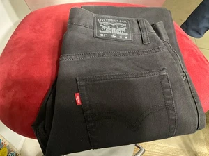 Pantalones Levis Niños 16 Regular 28x28 Negro 511 Pana Calce Ajustado Nuevos con Etiquetas - Imagen 1 de 4