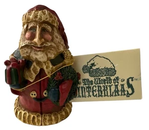 Enesco Lefever Santa Claus Wreath and Present Signed Sinterklaas Molalla Oregon - Picture 1 of 21