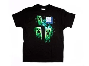 Minecraft Three Creeper Moon Youth T-Shirt - Picture 1 of 1
