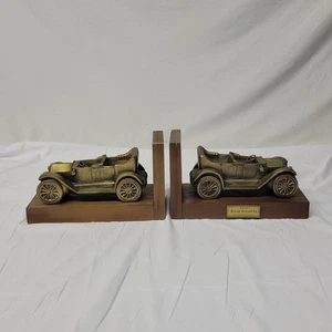 Antiguo conjunto de sujetalibros prototipo Chevrolet 1911 bronce campaña Forsyth Chevy PSA  - Imagen 1 de 15