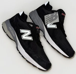 New Balance 990v3 'Made in USA' Athletic Shoes M990BS3 Black/Grey Mens Size 12 D - Picture 1 of 10