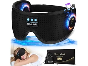 LC-dolida Sleep Headphones White Noise Bluetooth Sleep Mask 3D Wireless Eye Mask - Picture 1 of 8