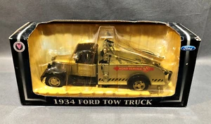 Crown Premiums Snap-On 1934 Ford Black & Silver Tow Truck 1:24 Scale #24101875 - Picture 1 of 17