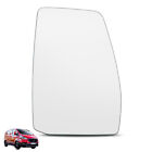 Right Driver Side Wing Mirror Glass Stick On For Ford Transit Custom 2012-2022