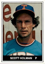 1982 Tidewater Tides TCMA #18 Scott Holman Camarillo California CA Baseball Card