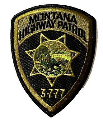 MONTANA HIGHWAY PATROL PARCHE VERDE (PD12) POLICÍA TÁCTICO HOMBRO INSIGNIA Foto 1 de 3