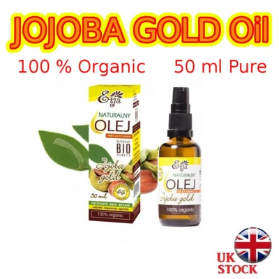 JOJOBA GOLD Öl 50ml reine Bioöle 100% BIO Olej Jojoba ETJA