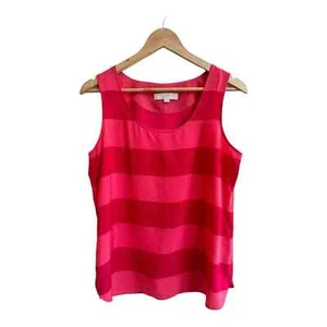 LOFT Bluse Pullover rosa gestreift ärmellos Rundhals bunt Damen Größe XS - Bild 1 von 2