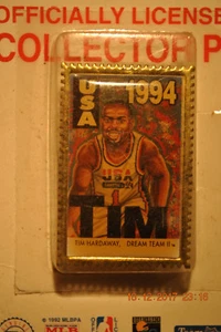 TIM HARDAWAY --1994 USA BASKETBALL DREAM TEAM II - VINTAGE PLAYERS PIN - - Picture 1 of 4