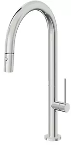 California Faucets Pull-Down Kitchen Faucet in Polished Chrome K50-100-ST-PC - Picture 1 of 4