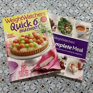 Weight Watchers Recipe Books | The Complete Meal & Quick 6 Ingredients Cookbook - Foto 1 di 7