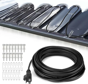 30FT Roof Snow De-Icing Heat Cable, 120V Self-Regulating Heating Cable Tape for - Picture 1 of 7