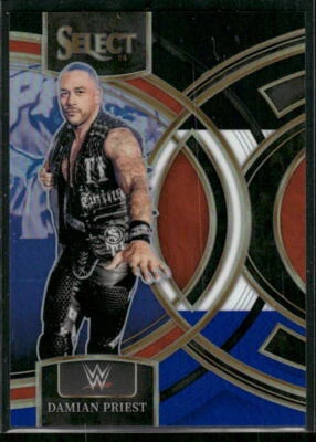 #107 Damian Priest 2024 Panini Select WWE #/399 Black and Blue Prizms - Image 1 of 2