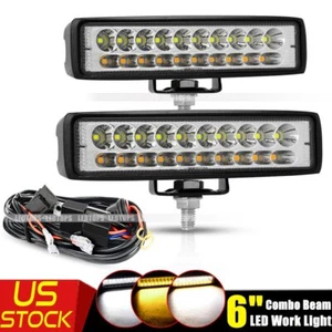 6" 40W LED Work Light Bar Combo with Wire for Car SUV Trucks OffRoad Driving ATV - Picture 1 of 14