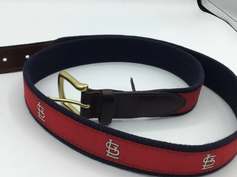Vineyard Vines MLB St. Louis Cardinals Canvas Team Belt Men’s Size 44 Cover