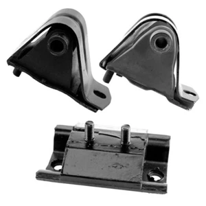 Front Engine Mounts & Rear Transmission Mount 3PCS For Jeep Wrangler 95-91 2.5L - Picture 1 of 6