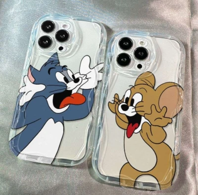 NUEVA Funda de Teléfono Tom And Jerry Funny Face Para iPhone 16 15 14 13 12 11 Pro Max XS  Foto 1 de 4