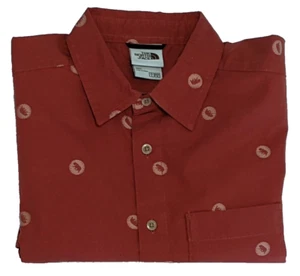 THE NORTH FACE Button Front Short Sleeve Geometric Pattern Shirt Size US Small - Picture 1 of 8