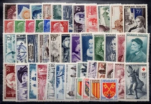 FRANCE ANNEE COMPLETE 1955 NEUF* N° 1008 à 1049 Cote 142,00 € - Imagen 1 de 1