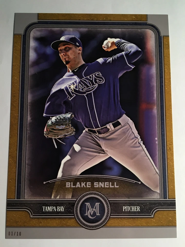2019 Topps Museum Collection Jumbo 5x7 Blake Snell Rays 90 01/10 - Image 1 of 1