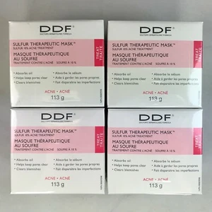 4x DDF Sulfur Therapeutic Mask Acne Blemish Treatment 113 g 4 Oz Authentic A17 - Picture 1 of 6