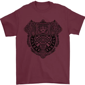 Camiseta De Hombre Mjolnir Thor Martillo Vikingo 100% Algodón - Picture 1 of 96
