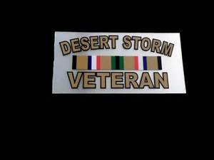 U.S MILITARY DESERT STORM VETERAN WINDOW DECAL BUMPER STICKER DSV - Picture 1 of 3