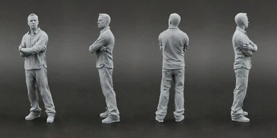 Brian O'Conner (Paul Walker) Fast & Furious Figura per 1:18 HotWheels Mitsubishi - Immagine 1 di 4