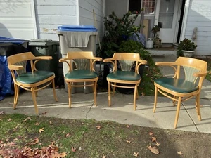 Stylish Mid-Century Modern Thonet Bentwood Style Dining Chairs - Picture 1 of 12