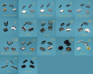 Buchse Löten Apple iPhone iPad iPod JCD USB Connector Socket Port Power Charger - Bild 1 von 18