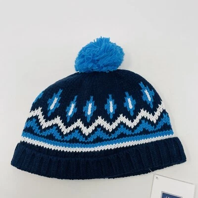 Janie and Jack Bebé Niños 6-12 Meses Fair Isle Pom Pom Sombrero de Invierno en Azul $26 Foto 1 de 4