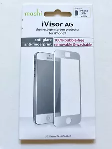iVisor AG Apple iPhone 5, 5s White Next-Gen Screen Protector by Moshi - Picture 1 of 2